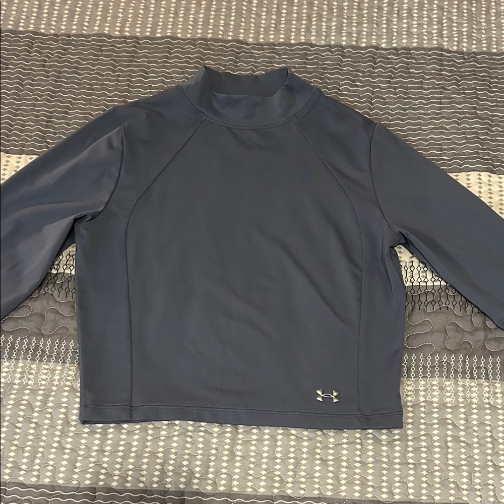 Under Armour Dark Gray Long Sleeve Workout Shirt